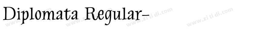 Diplomata Regular字体转换